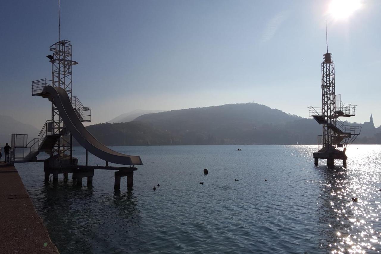 Le Grand Large - Apartment Parking & Balcony By The Lake Modern Bright Annecy Ngoại thất bức ảnh
